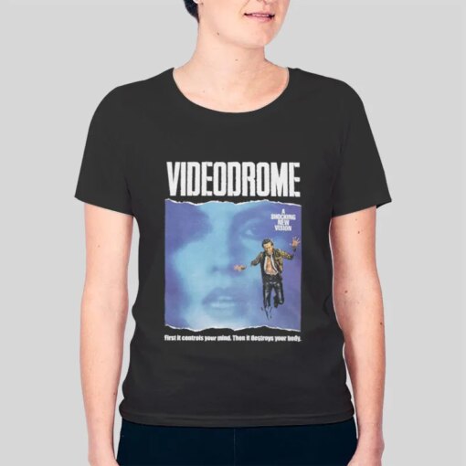 1983 Videodrome Sci Fi Horror Cult Movie T Shirt