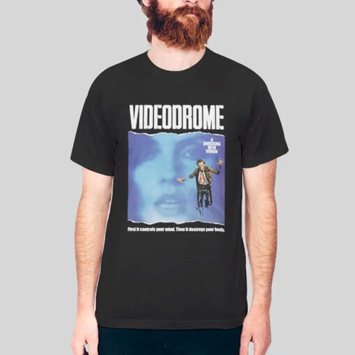 1983 Videodrome Sci Fi Horror Cult Movie T Shirt