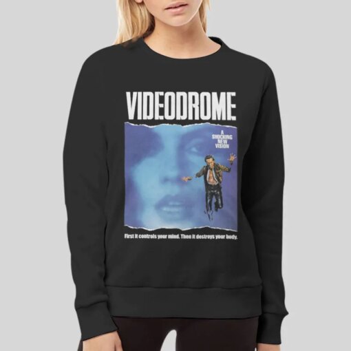 1983 Videodrome Sci Fi Horror Cult Movie T Shirt