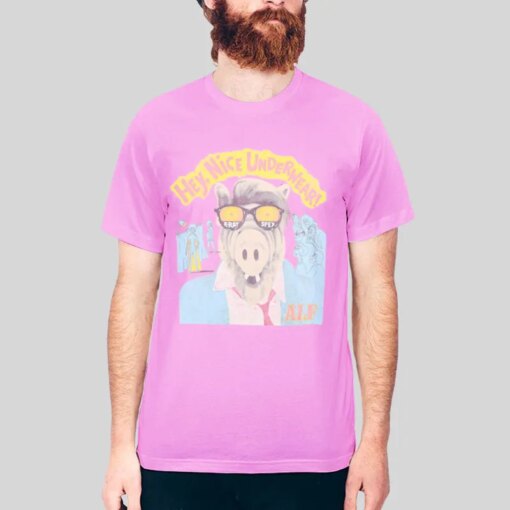 1987 Alf X-Ray Pink Alf Shirt