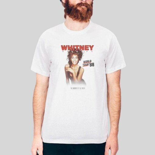 1988 World Tour Whitney Houston The Moment Of Truth Shirt