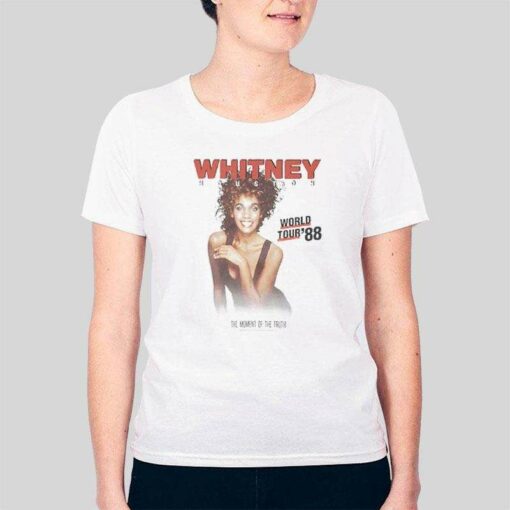 1988 World Tour Whitney Houston The Moment Of Truth Shirt