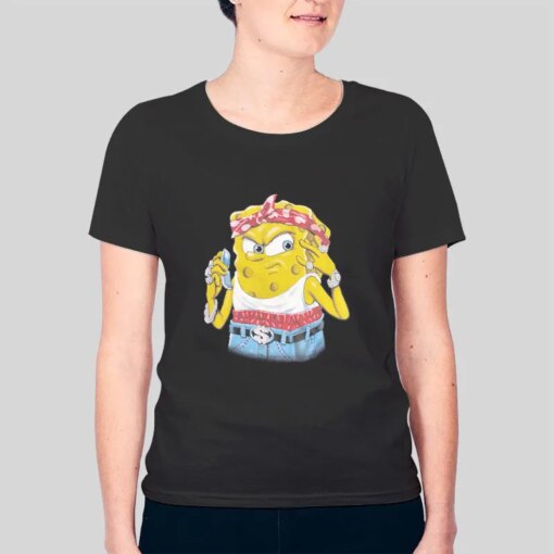 2000s Vintage Gangster Spongebob Shirt