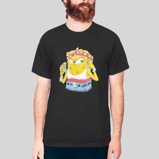 2000s Vintage Gangster Spongebob Shirt