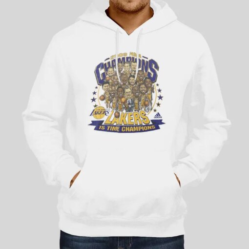 2009 Champs Lakers Cartoon Shirt