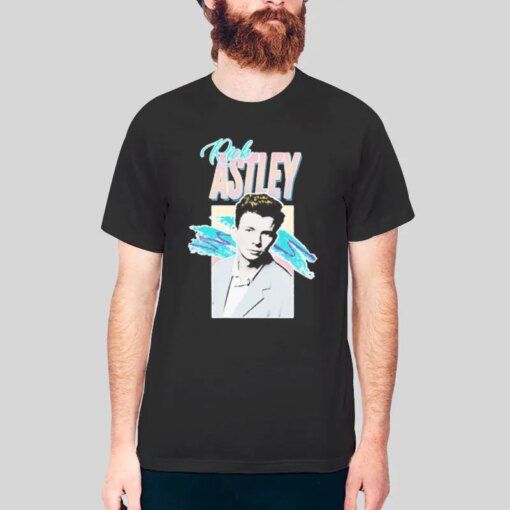 80s Aesthetic Tribute Rick Astley Shirt