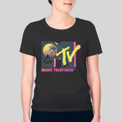 80s Rretro Palm Tree Vintage Mtv Shirt