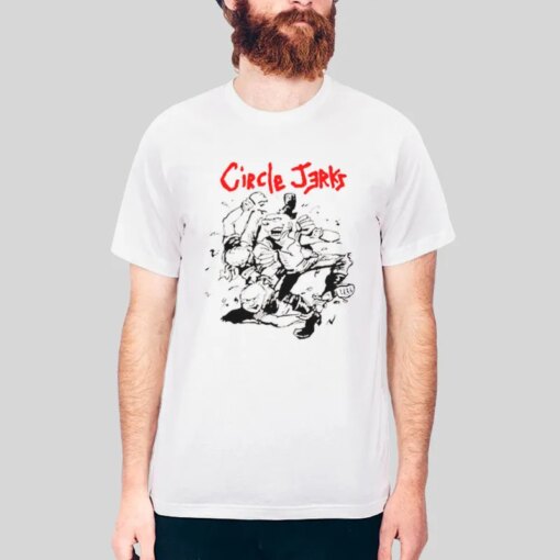 80s Vintage Circle Jerks Tour Concert T Shirt