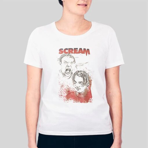 90s Matthew Lillard And Skeet Ulrich As Billy And Stu Scream T Shirts