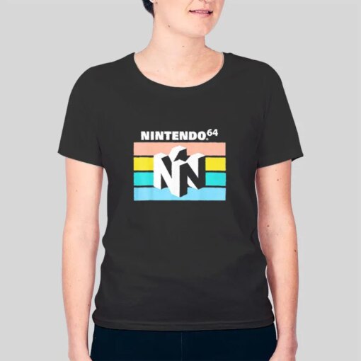 90s N64 Rainbow Logo Nintendo 64 Shirt