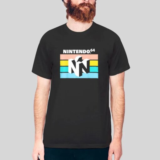 90s N64 Rainbow Logo Nintendo 64 Shirt