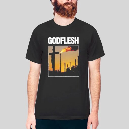 90s Vintage Band Work Godflesh Shirt