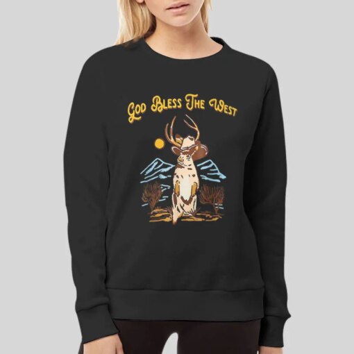 90s Vintage Cowboy God Bless The West Shirt