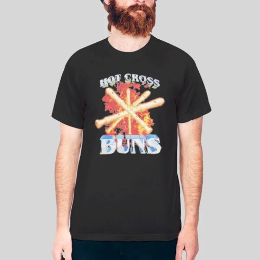 90s Vintage Hot Cross Buns Metal Shirt