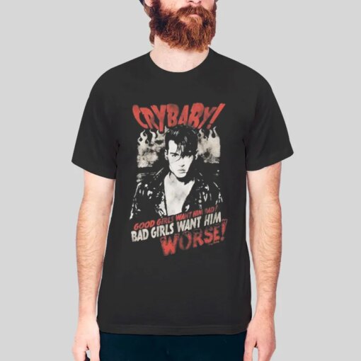 90s Vintage Johnny Depp Crybaby Shirt