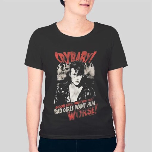 90s Vintage Johnny Depp Crybaby Shirt