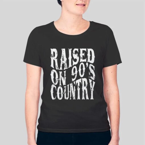 90s Vintage Raised On Country Shirt