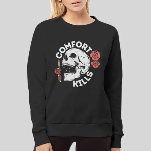 90s Vintage Skull Comfort Kills Shirt