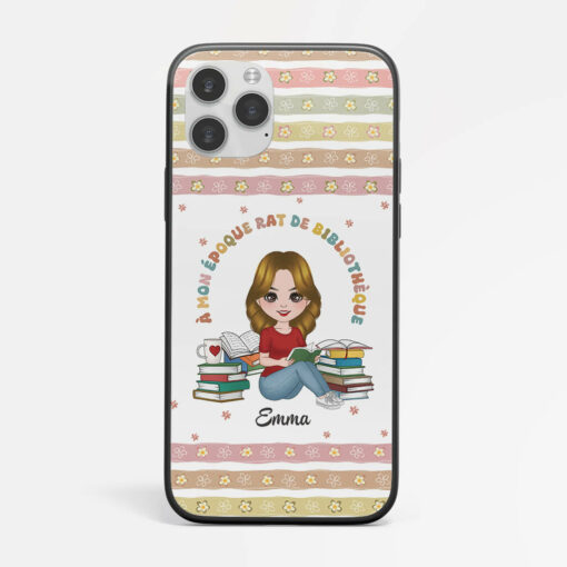 A Mon Epoque Rat De Bibliotheque – Cadeau Personnalise  Coque pour Femme