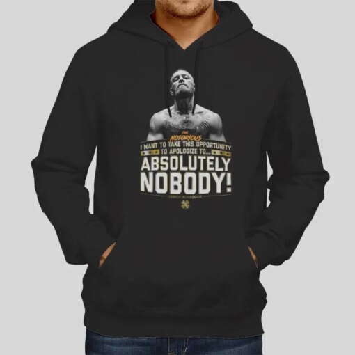 Absolutely Nobody Conor Mcgregor Apologize Shirt