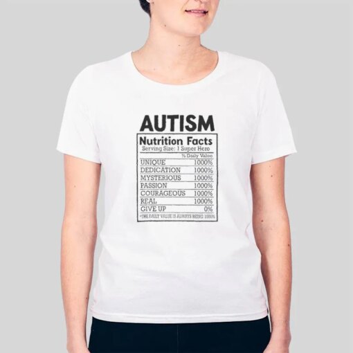 Acceptance Autism Awareness Nutrition Facts Shirt