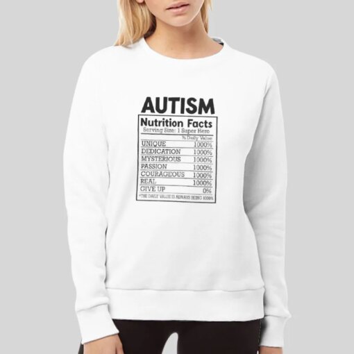 Acceptance Autism Awareness Nutrition Facts Shirt