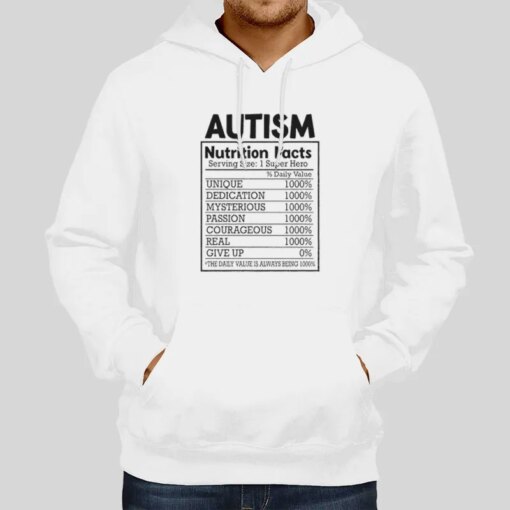 Acceptance Autism Awareness Nutrition Facts Shirt