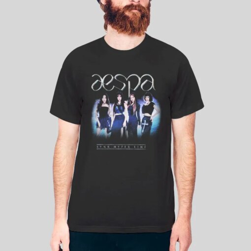 Aespa My World Synk Hyper Line Tour Merch Shirt