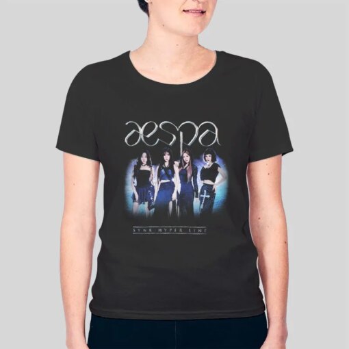 Aespa My World Synk Hyper Line Tour Merch Shirt