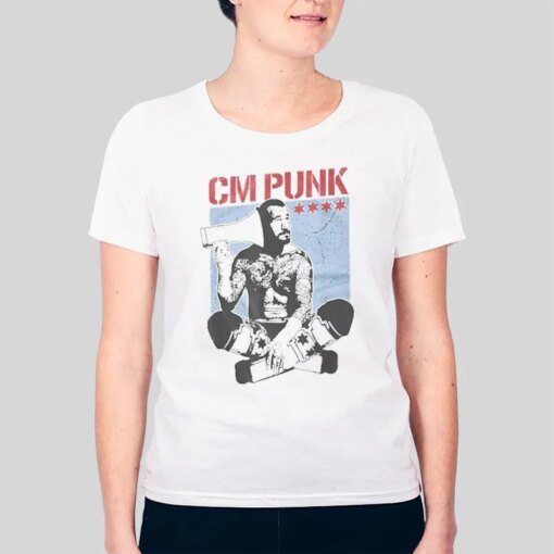 Aew Wrestling Cm Punk Shirt