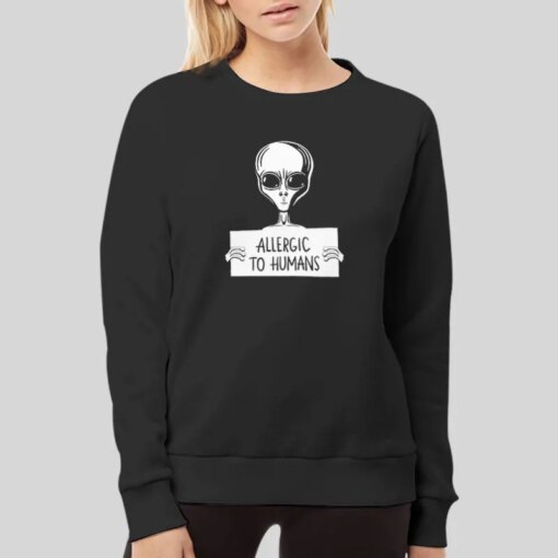 Alien Ufo Allergic To Humans Shirt