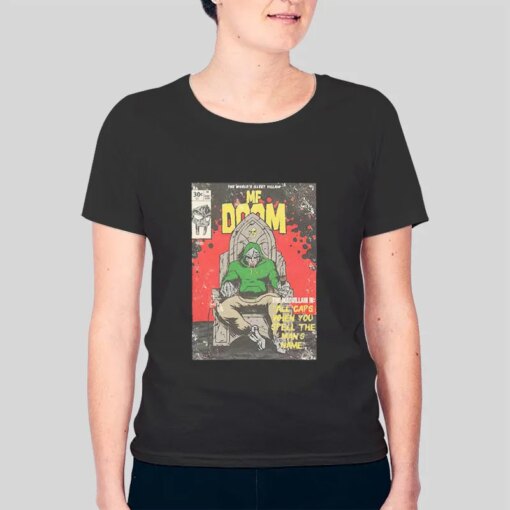 All Caps When You Spell the Man’s Time Mf Doom Shirt