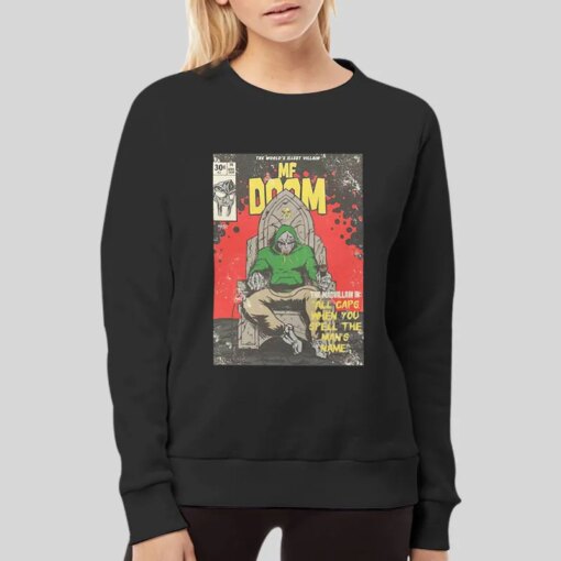 All Caps When You Spell the Man’s Time Mf Doom Shirt