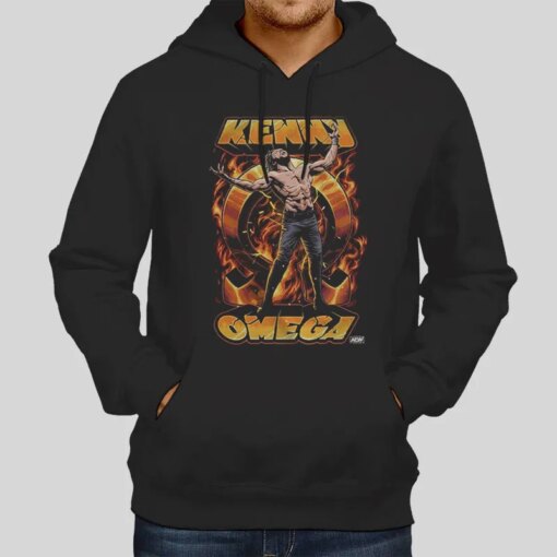 All Elite Wrestling Blazing Kenny Omega Shirt