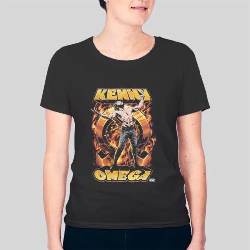 All Elite Wrestling Blazing Kenny Omega Shirt