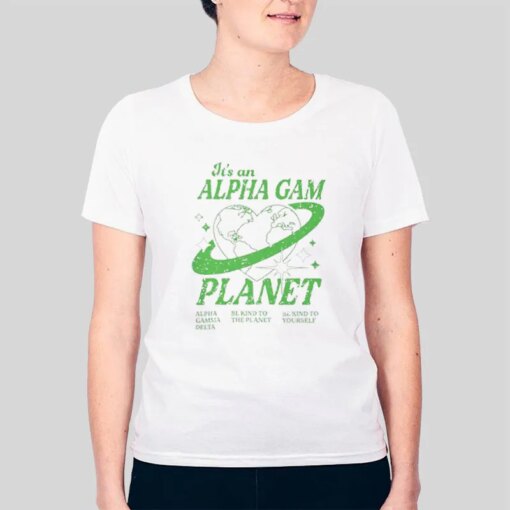 Alpha Gamma Delta Planet T Shirt