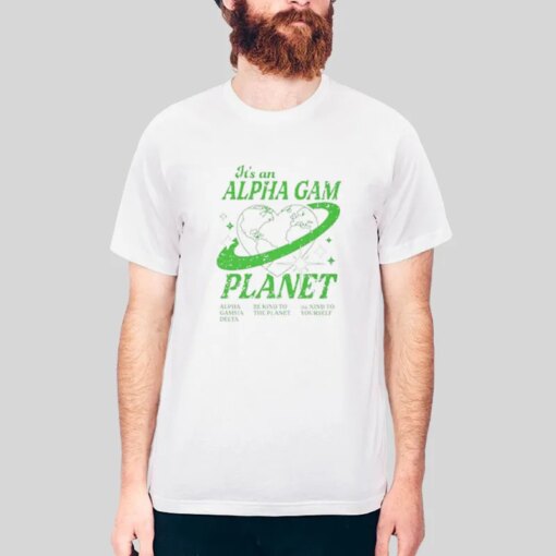 Alpha Gamma Delta Planet T Shirt