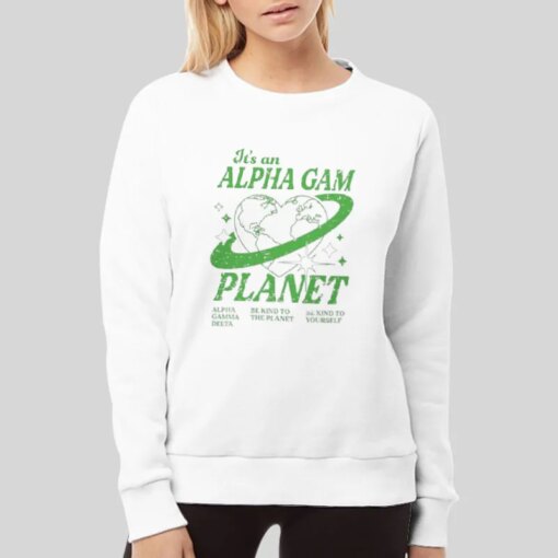 Alpha Gamma Delta Planet T Shirt