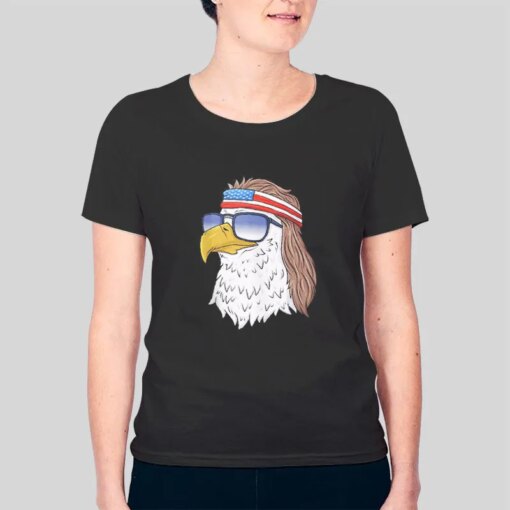 American Bald Eagle Mullet Shirt