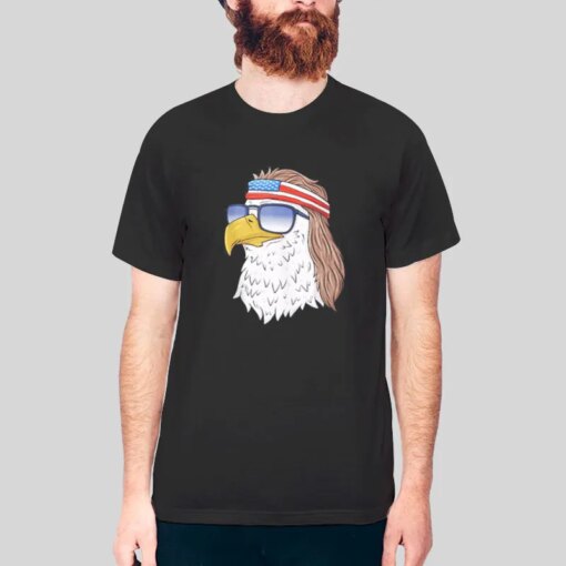 American Bald Eagle Mullet Shirt