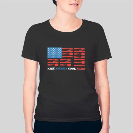 American Flag Make America Cook Again Shirt