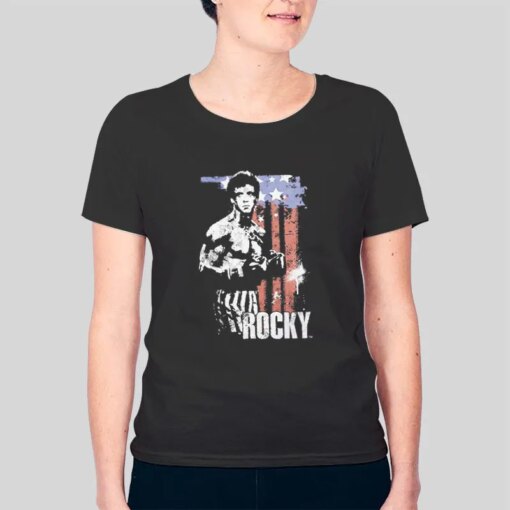 American Flag Rocky Balboa Shirts