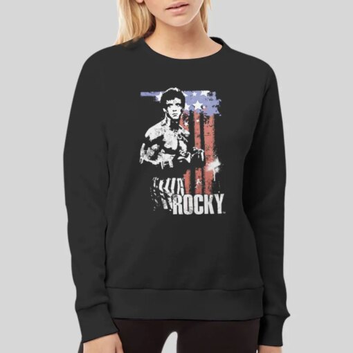 American Flag Rocky Balboa Shirts