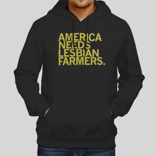 American Needs Lesbian Farmers Raygun Shirt