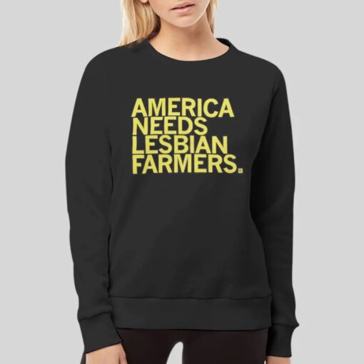 American Needs Lesbian Farmers Raygun Shirt