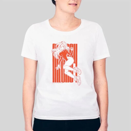 Anime Girls Red Pinup Mega 64 Shirt