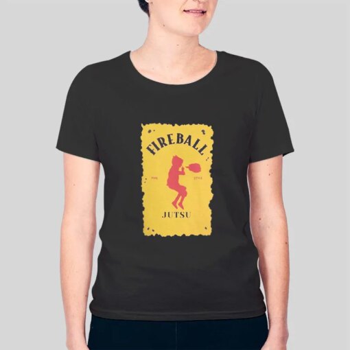 Anime Sasuke Fireball Jutsu Shirt