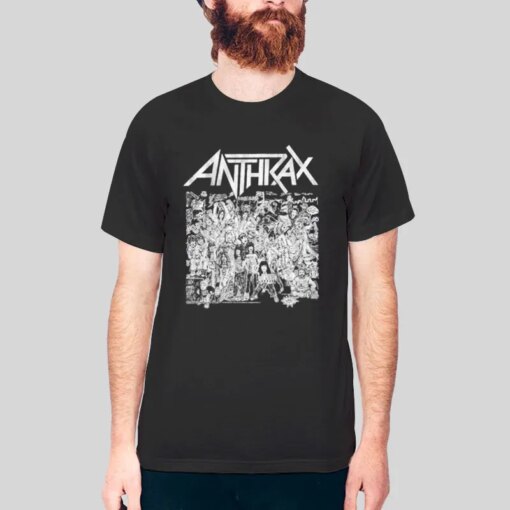 Anthrax No Frills Heavy Metal Rock Music Shirt