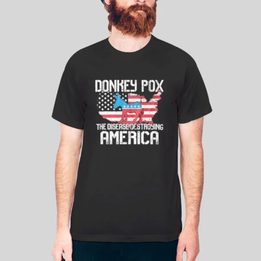 Anti Biden Donkey Pox T Shirt