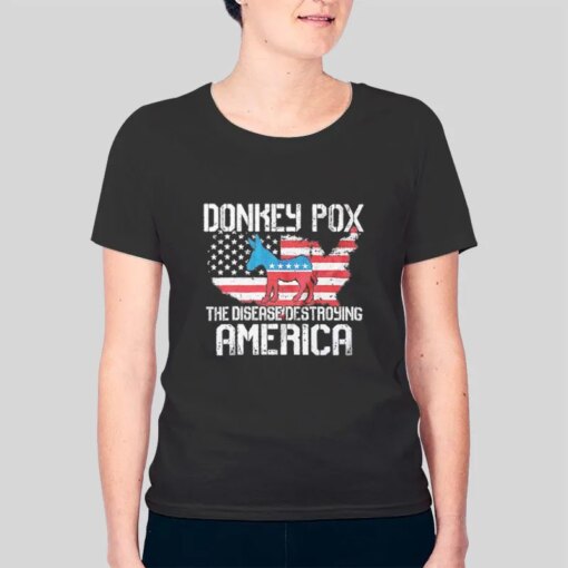 Anti Biden Donkey Pox T Shirt